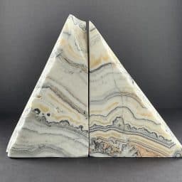 Zebra Calcite Bookends