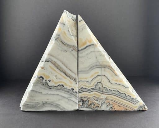 Zebra Calcite Bookends