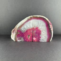 Pink Brazilian Agate Bookends