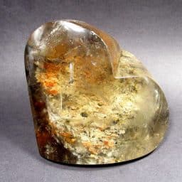 Lodalite Smoky Quartz Heart