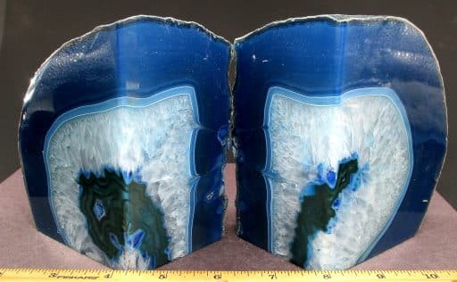 Brazilian Agate Bookends