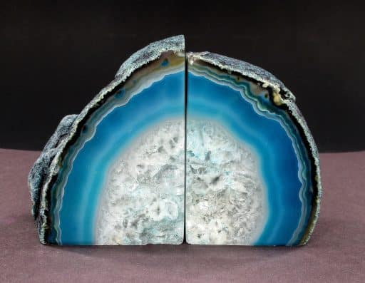 Brazilian Agate Bookends