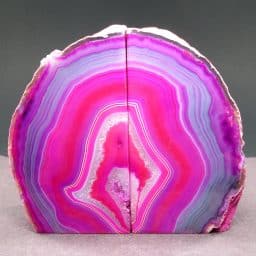 Pink Brazilian Agate Bookends