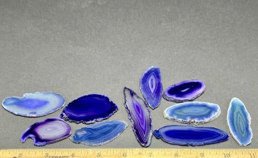 Small Brazilian Agate Slab Set of 10