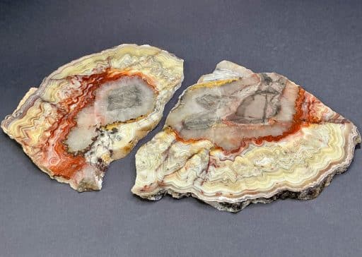 SL201 Mexican Lace Agate Set of 2 - Image 3